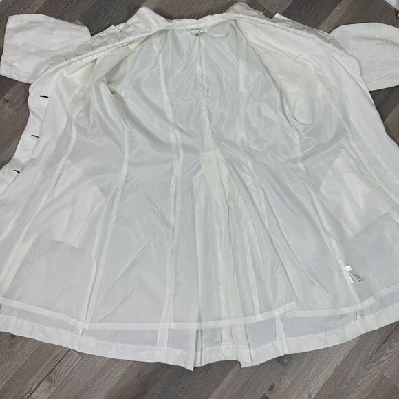 Cabi Artist Style Tunic Long Line Jacket Ivory Medium Pleated Button Front - Picture 14 of 16